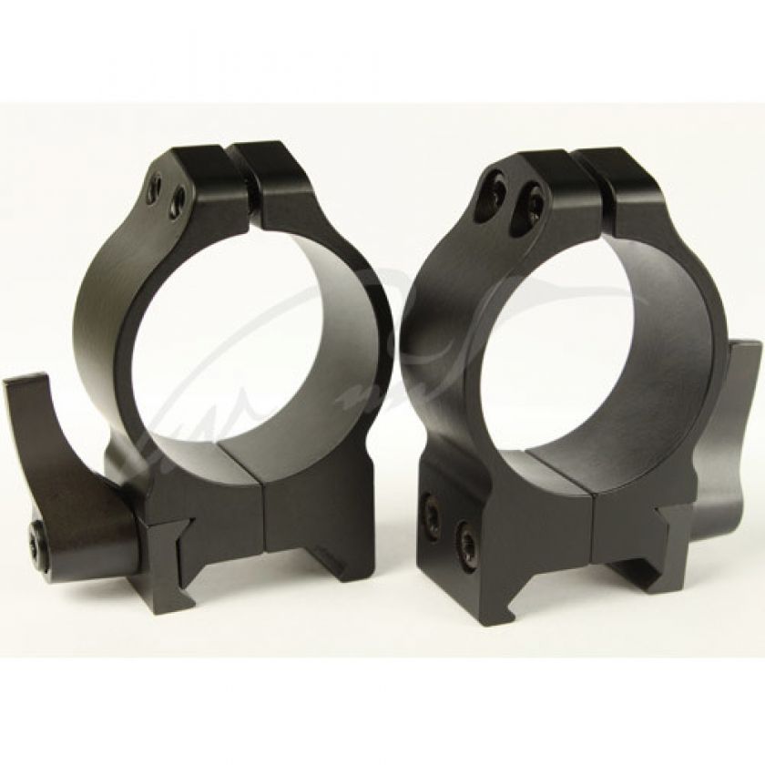 Кольцa быстросъемные Warne MAXIMA Quick Dedach Rings 30 мм. Под планку Weaver/ Picatinny. Высота Medium (под объективы 42-52 мм). Сталь.