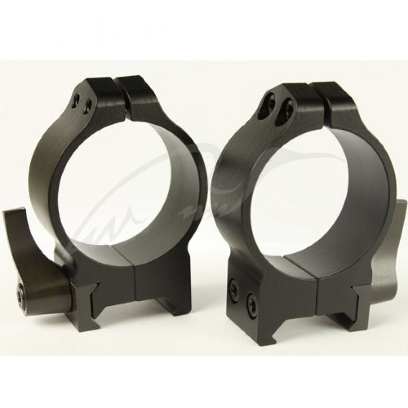 Кольцa быстросъемные Warne MAXIMA Quick Dedach Rings 34 мм. Под планку Weaver/ Picatinny. Высота Medium (под объективы 42-52 мм). Сталь.