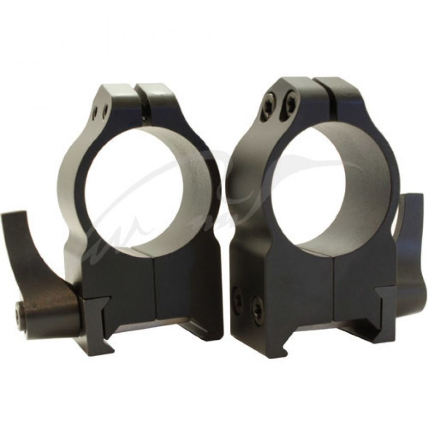 Кольцa быстросъемные Warne MAXIMA Quick Dedach Rings 25,4 мм. Под планку Weaver/ Picatinny. Высота High (под объективы 42-52 мм). Сталь.