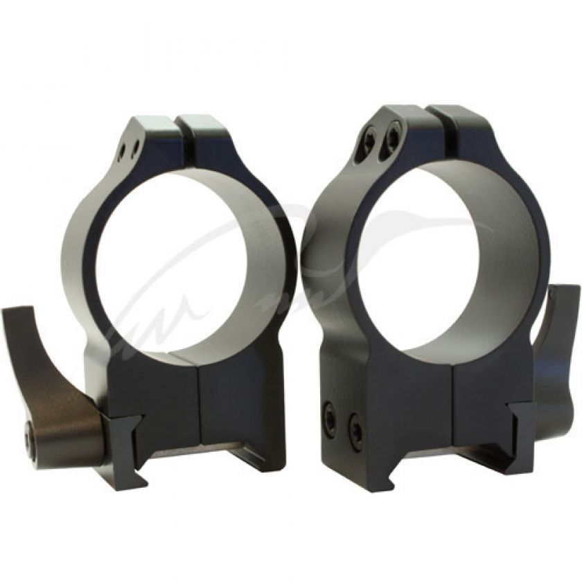 Кольцa быстросъемные Warne MAXIMA Quick Dedach Rings 30 мм. Под планку Weaver/ Picatinny. Высота High (под объективы 50-56 мм). Сталь.