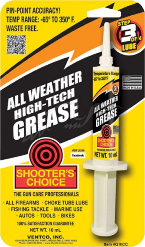 Смазка для механизмов Shooters Choice All Weather High-Tech Grease. Объем - 10 мл.