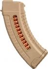 Магазин FAB Defense Ultimag AK 30R Tan кал. 7,62х39 с окном. Цвет - песочный