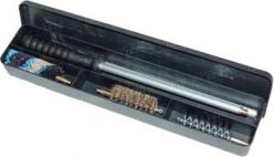 Набор для чистки MegaLine 04/50008. кал. 8. шомпол в оплетке. 2 ёршика. шерстяная пуховка. алюмин. коробка