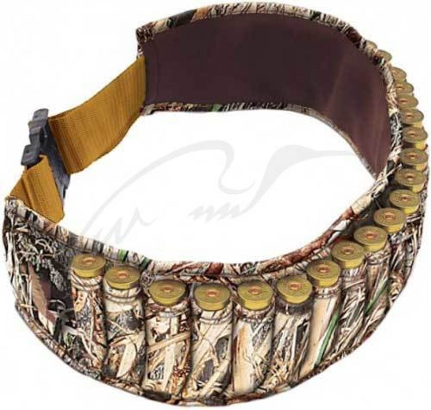 Патронташ Allen Shell Belt  на 25 ружейных патронов. Материал - неопрен. Цвет - Mossy Oak Duck Blind.