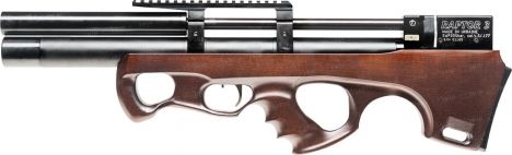 Винтовка пневматическая Raptor 3 Compact Plus PCP кал. 4,5 мм. Цвет - коричневый (чехол в комплекте)