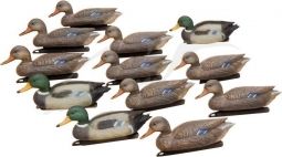 Набор подсадных уток Birdland: 3 селезня; 9 уток; якорные устройства