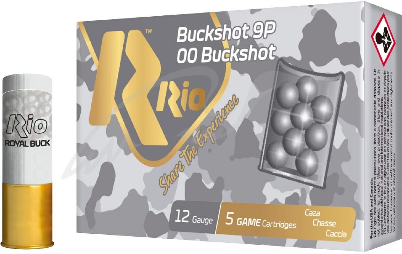 Патрон RIO ROYAL BUCK 9P NEW 12/70 (8 65мм)34г