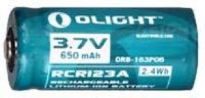 Аккуммуляторная батарея Olight RCR123А Li-Ion 3.7v 650 mAh