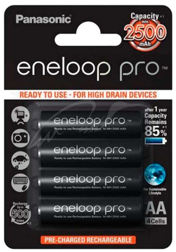 Аккум. батарея Panasonic Eneloop Pro AA 2500 mAh 4BP