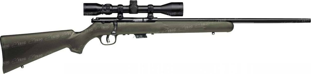 Винтовка малокалиберная Savage Mark II FXP Green 21" кал. 22 LR с оптическим прицелом 3-9x40