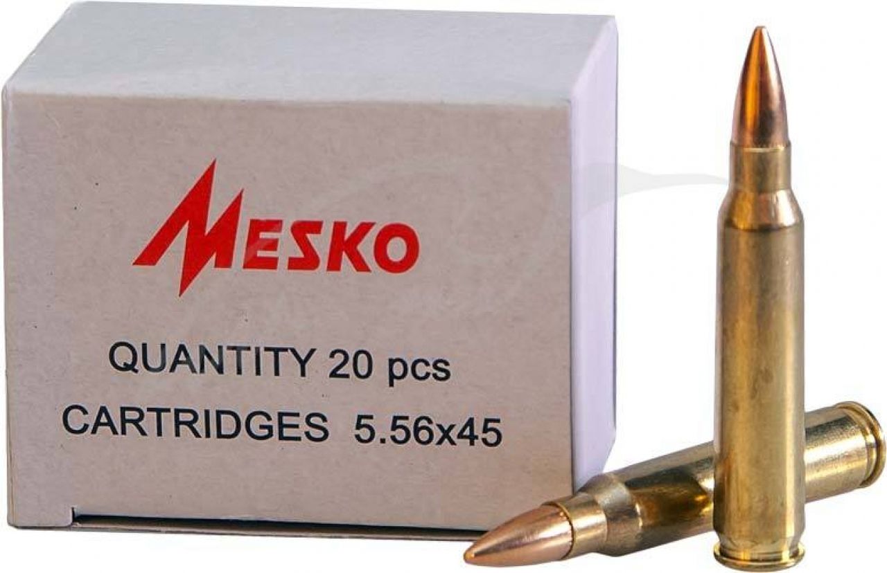 Патрон Mesko кал. 223 Rem (5,56/45) пуля - FMJ масса - 3.56г/55 гр